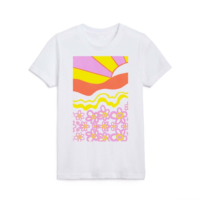 sunshine flower power Kids T Shirt