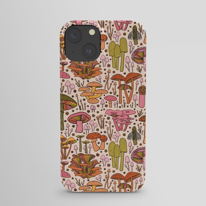 Vintage Mushroom Print iPhone Case