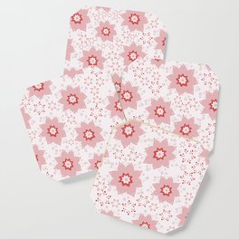 peach floral Coaster