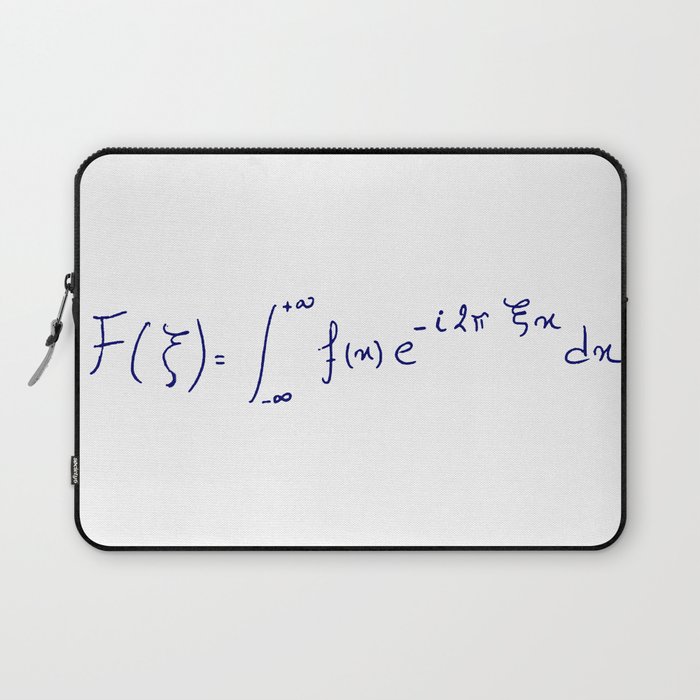 Fourier transform equation handwritten Laptop Sleeve
