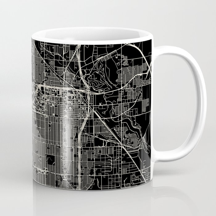 Lubbock City Map Coffee Mug