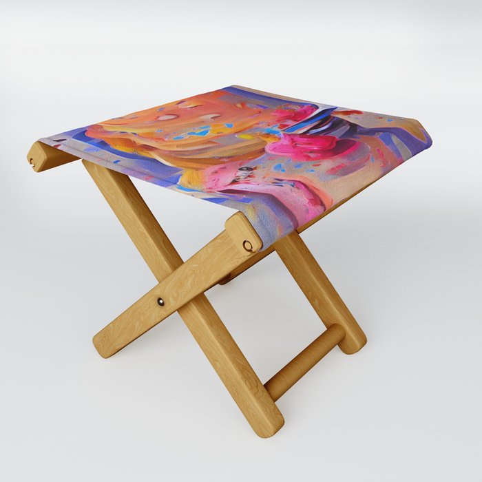 Cathy's Crumbling Cake Folding Stool