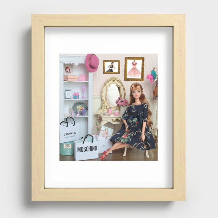 Makeup is a girl's best friend Recessed Framed Print