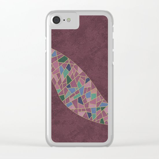 Geometric Marble 03 (abstract) Clear iPhone Case