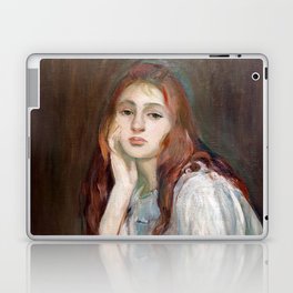 Berthe Morisot - Julie Daydreaming Laptop Skin