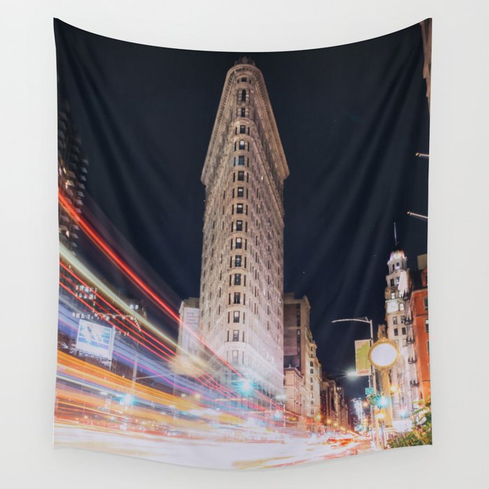 Flat Iron Building Wall Tapestry