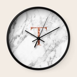 Letter T Wall Clocks For Any Decor Style Society6