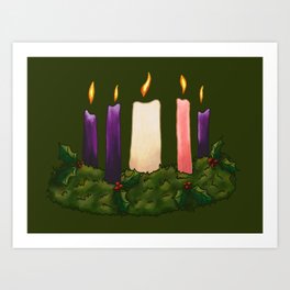Advent Wreath Art Print