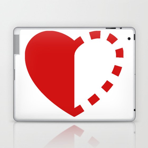 Micah Mason Foundation Red Heart Laptop & iPad Skin