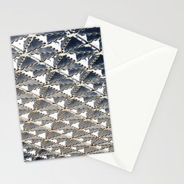 Scalloped Steel Portland Hawthorne Bridge Abstract Inverted Stationery Card