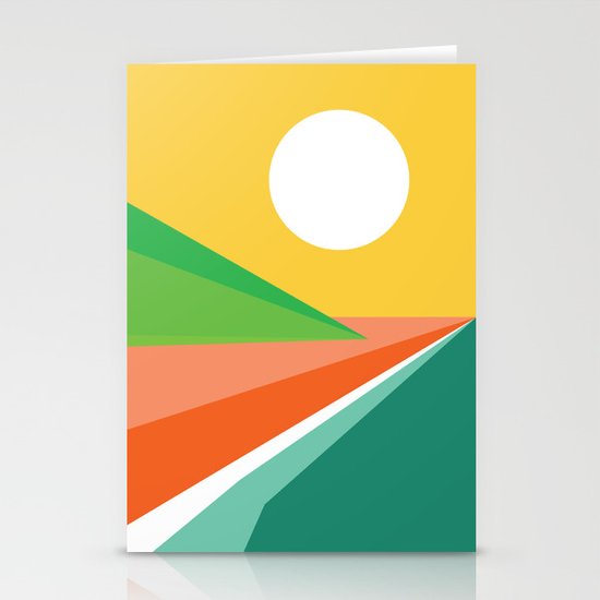 The beach Stationery Cards