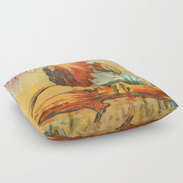 Ukiyo-E Lilac Roller Floor Pillow
