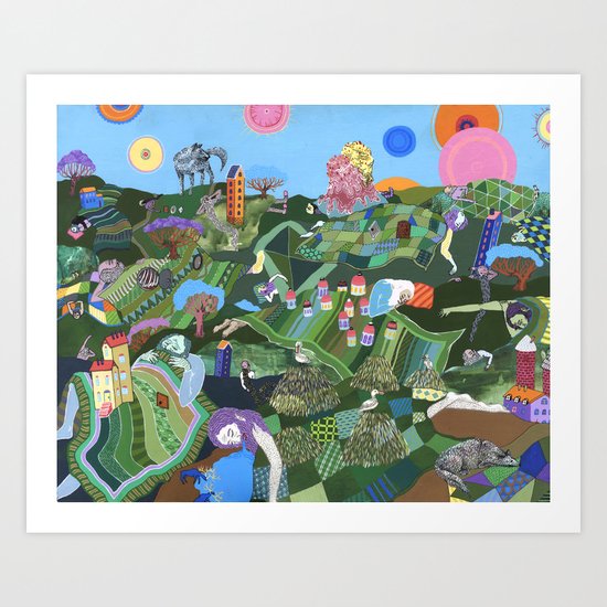 Sleeping Giants Art Print