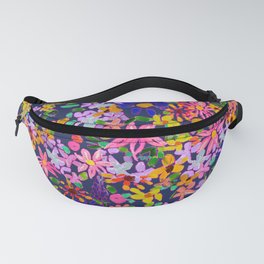 Turquoise Garden Floral // Midnight Fanny Pack