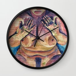 Waterbed Woman Wall Clock