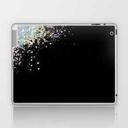 Black Holographic Glitter Fancy Iridescent Sparkling Laptop Skin
