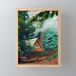 A Frame Cabin  Framed Mini Art Print