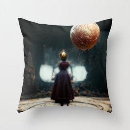 The Soul leaving in Death Throw Pillow
