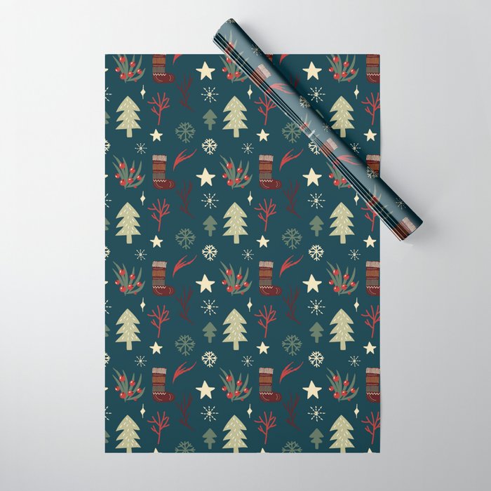 Vintage christmas Wrapping Paper by LaPetiteBelette