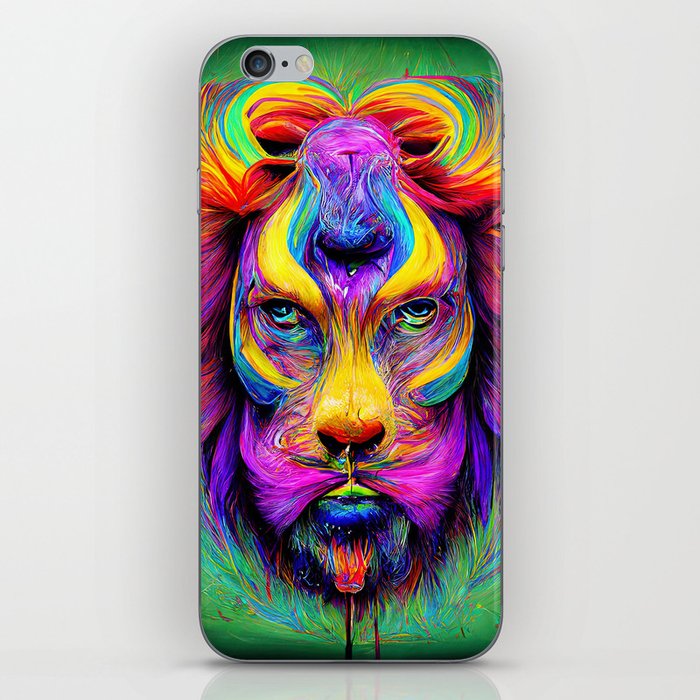 Psychedelic Lion iPhone Skin