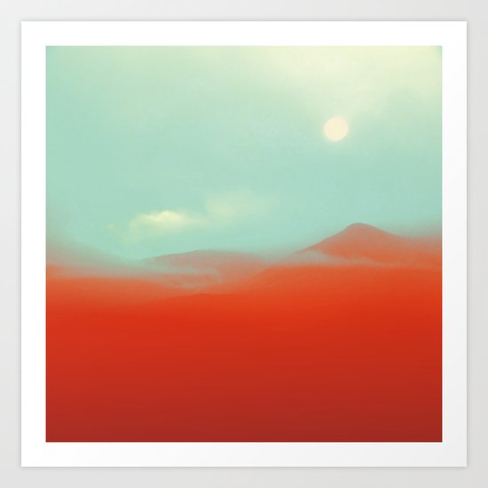 WARM ORANGE Art Print