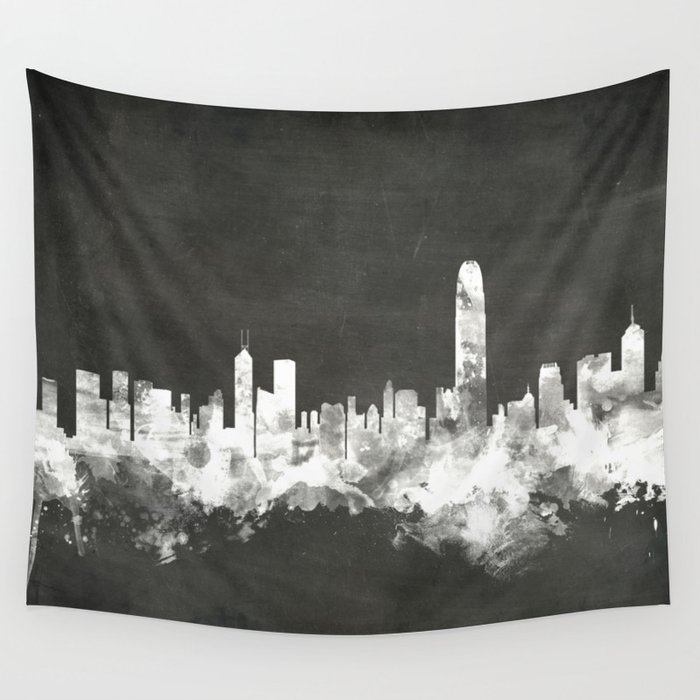 Hong Kong Skyline Wall Tapestry By Artpause Society6