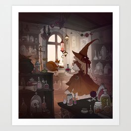 Apothecary Witch Art Print