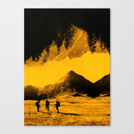 Hello threes of yellow isolation Canvas Print