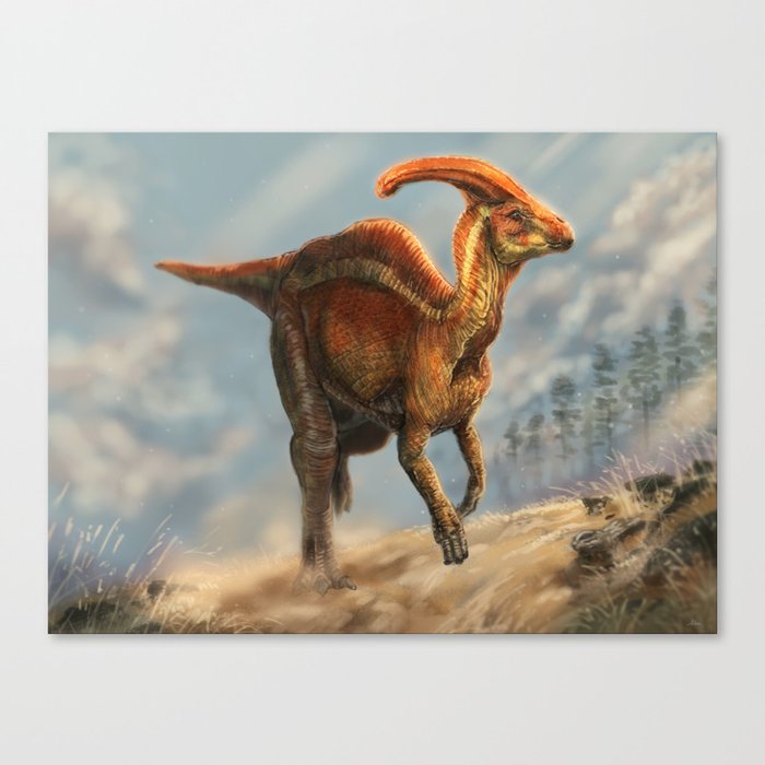 Radiance - Parasaurolophus Canvas Print