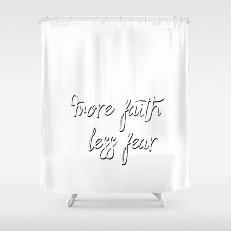 Positive E Shower Curtain, Faith Based Shower Curtains
