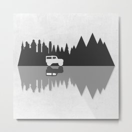 Go To The Expedition Metal Print | Tramp, Digital, Nomad, 4X4, Mountains, Wander, Drawing, Bushcraft, Overland, Cars 