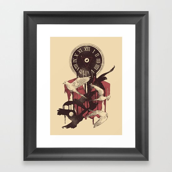 Existence in Time and Space Framed Art Print