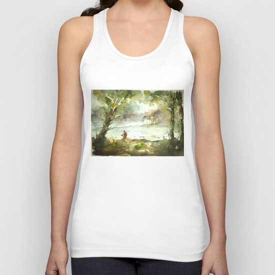 Fishing Unisex Tank Top