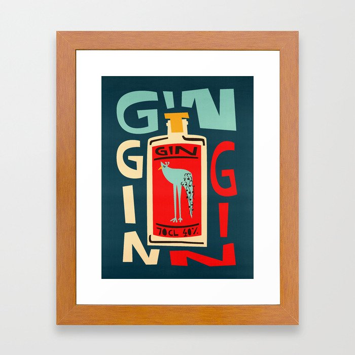 Gin Gin Gin Framed Art Print