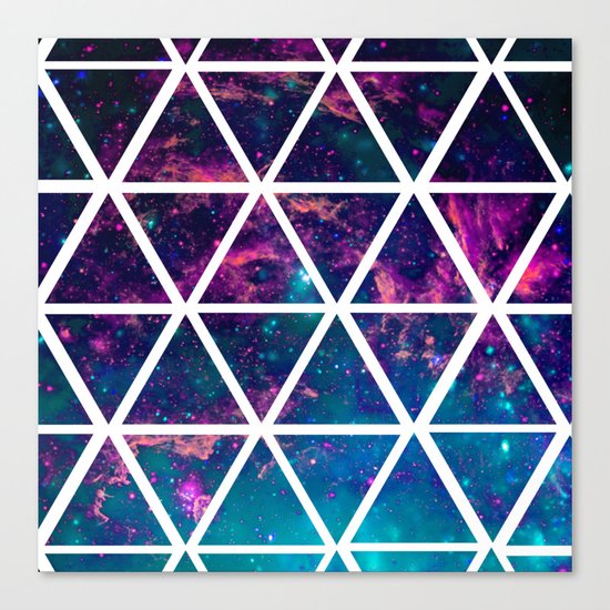 GALAXY TRIANGLES Canvas Print