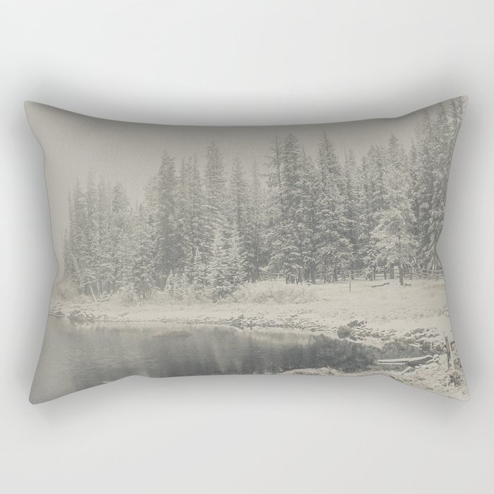Frosted Flakes at Echo Lake Rectangular Pillow