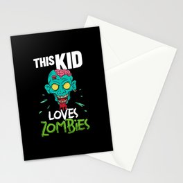 Scary Zombie Halloween Undead Monster Survival Stationery Card