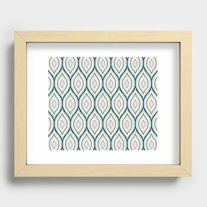Ogee Feathers Recessed Framed Print