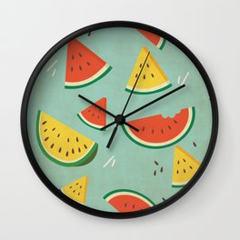 Vintage Watermelon Pattern Wall Clock
