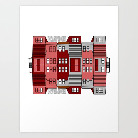 Row Houses Art Print