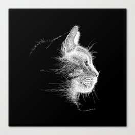 Mocha, the cat - Longing.......? Canvas Print