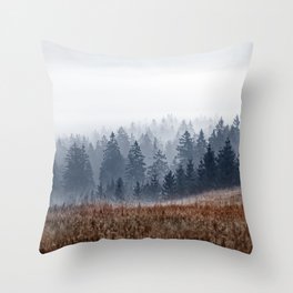 Lost In Fog Throw Pillow