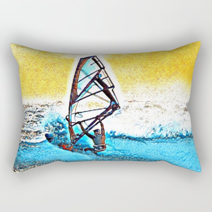 Windsurfing 1 Rectangular Pillow