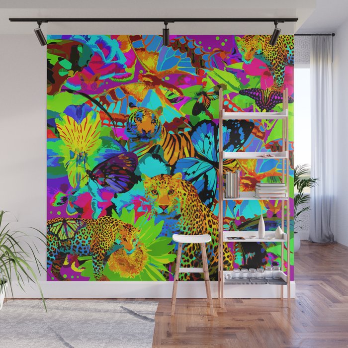 Pop Art Nature Wall Mural by lalachandra | Society6