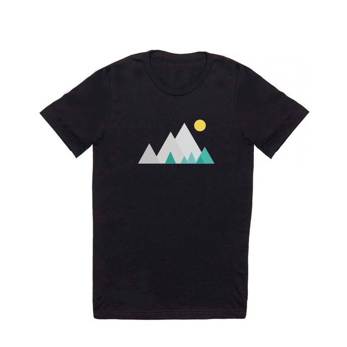 Abstract Mountains Sunrise T Shirt