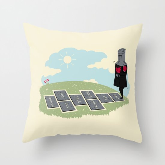 The Optimist Throw Pillow
