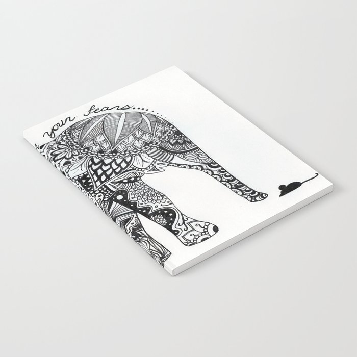 Be Bigger Than Your Fears Indian Elephant Notebook