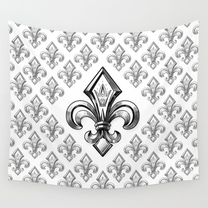 Royal fleur de lys Wall Tapestry