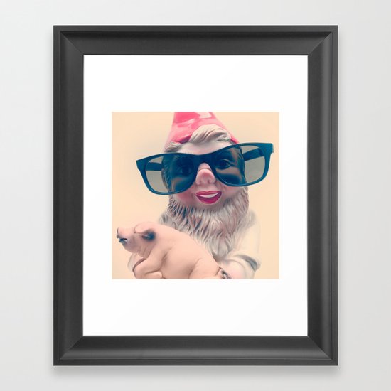 Fashion Gnome Framed Art Print