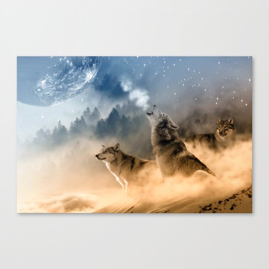 Moonrise Howl Canvas Print